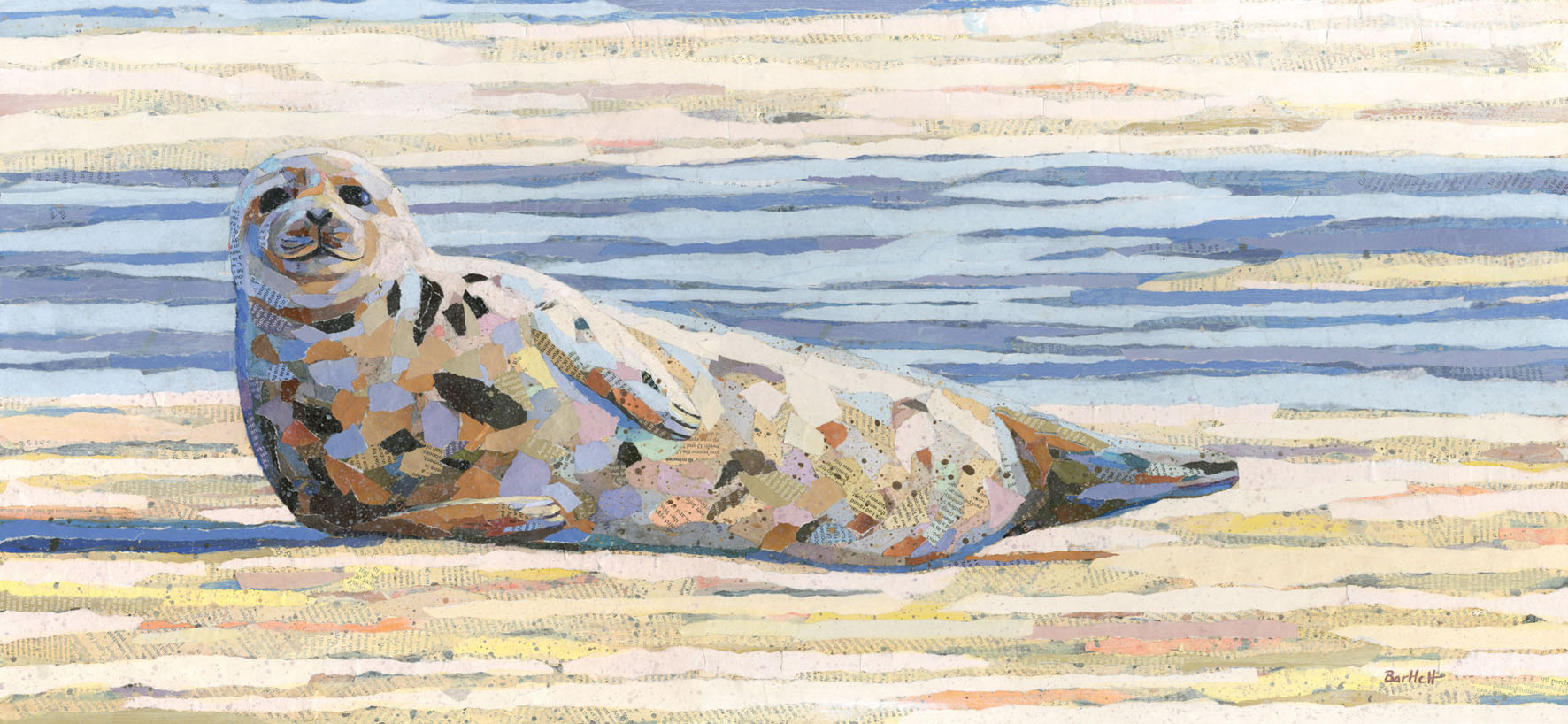 Lying on the sand